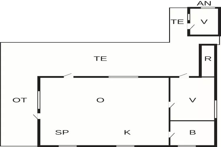 4 persoons vakantie huis in Læsø-Plattegrond