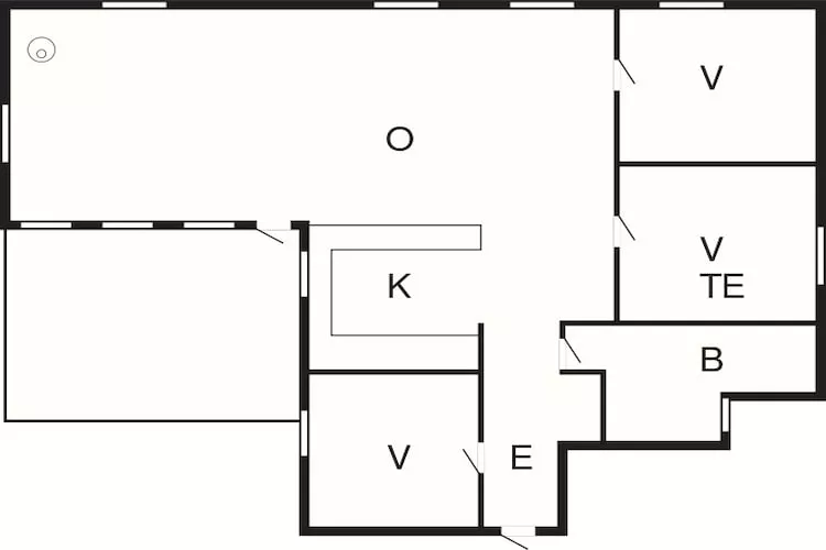 6 persoons vakantie huis in Aakirkeby-Plattegrond