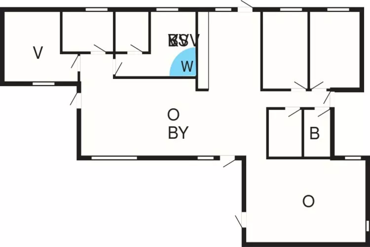 8 persoons vakantie huis in Glesborg-Plattegrond