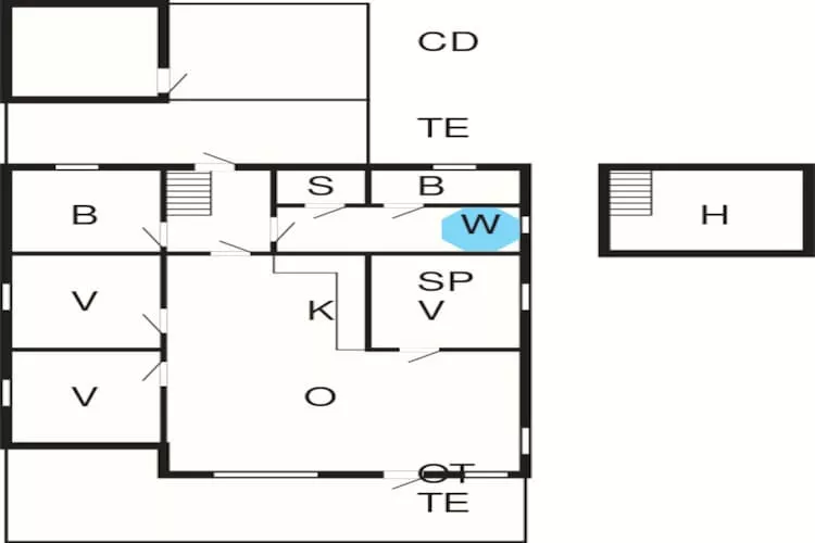 8 persoons vakantie huis in Ringkøbing-Plattegrond