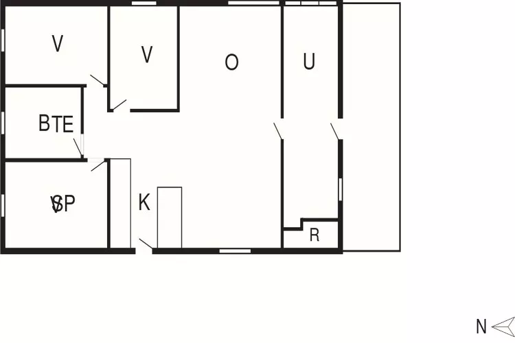 6 persoons vakantie huis in Nordborg-Plattegrond