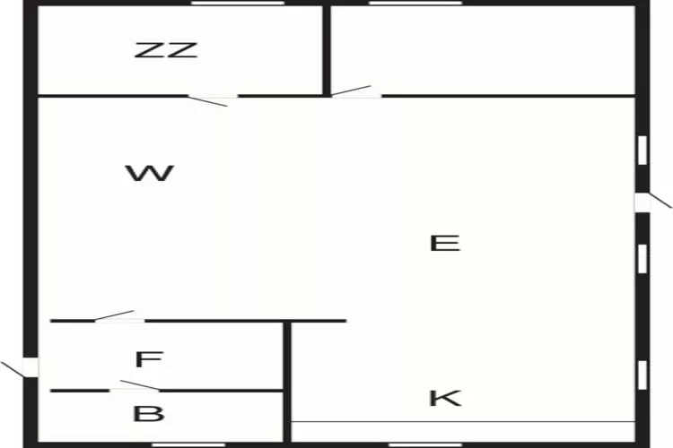 4 persoons vakantie huis in Assens-Plattegrond