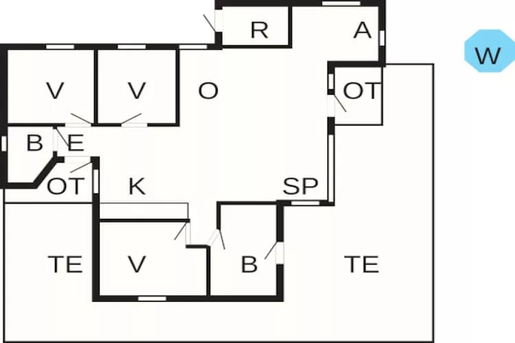 8 persoons vakantie huis in Vig-Plattegrond