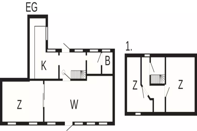 6 persoons vakantie huis in Aakirkeby-Plattegrond
