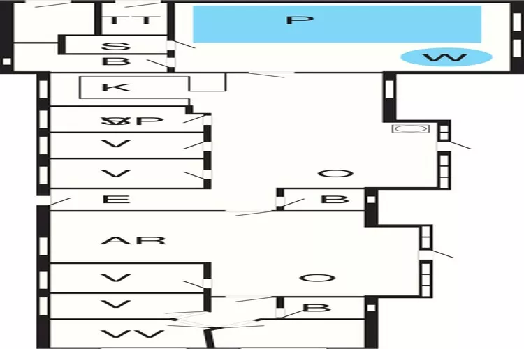 18 persoons vakantie huis in Ringkøbing-Plattegrond