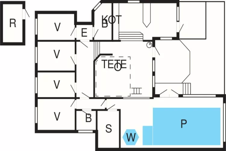 10 persoons vakantie huis in Ebeltoft-Plattegrond