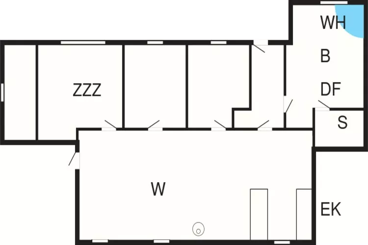 6 persoons vakantie huis in Jerup-Plattegrond