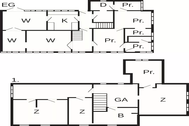 5 persoons vakantie huis in Løgstør-Plattegrond