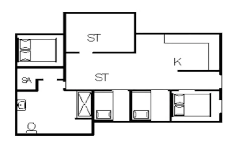 6 persoons vakantie huis in Fanø-Plattegrond