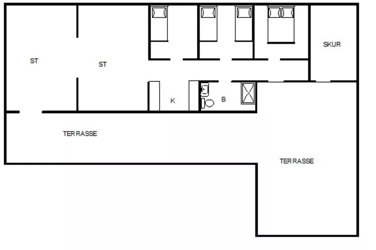 5 persoons vakantie huis in Fanø-Plattegrond