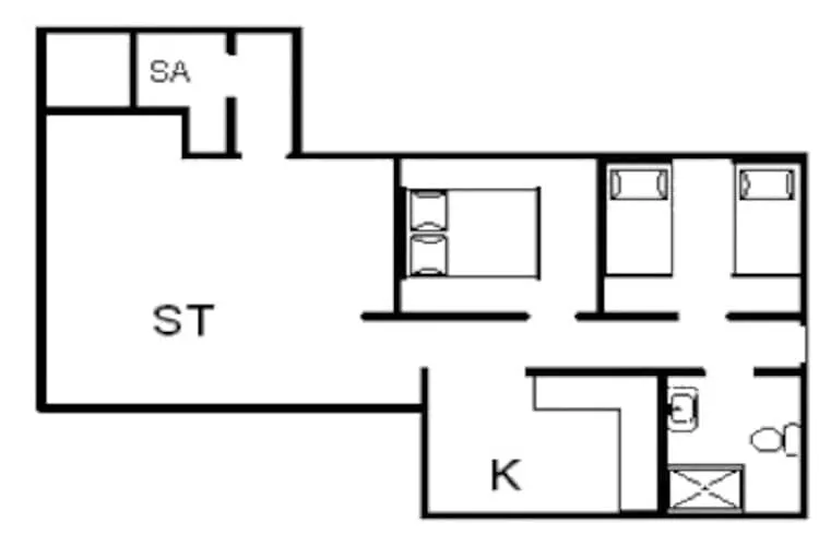 Betoverende huisje retraite in Fano-By Traum-Plattegrond