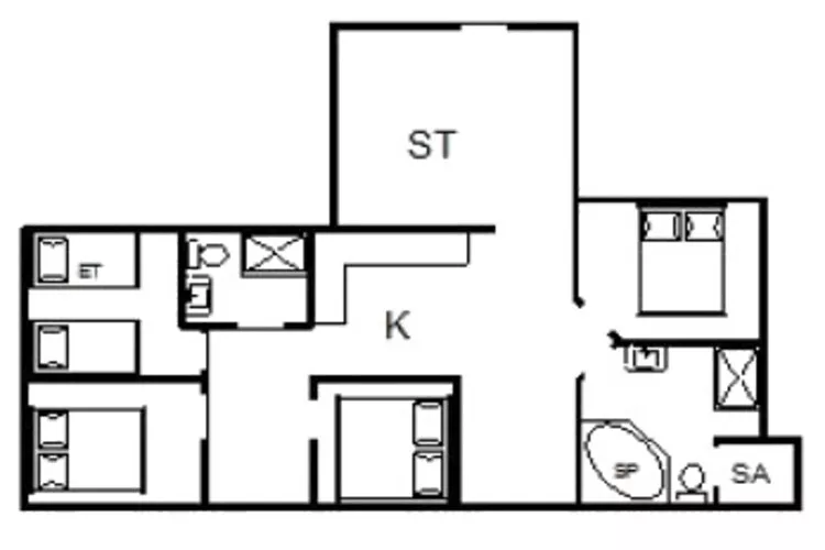 9 persoons vakantie huis in Fanø-Plattegrond