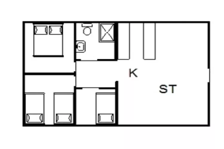 6 persoons vakantie huis in Fanø-Plattegrond