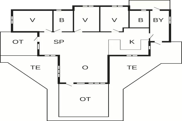 8 persoons vakantie huis in Læsø-Plattegrond