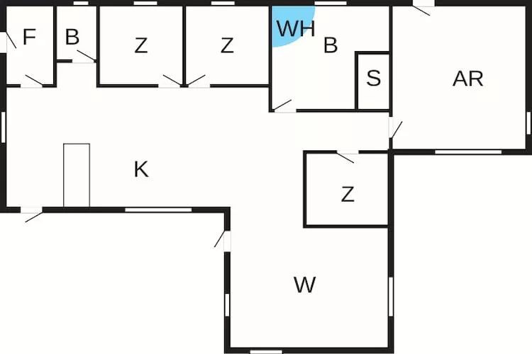 10 persoons vakantie huis in Juelsminde-Plattegrond