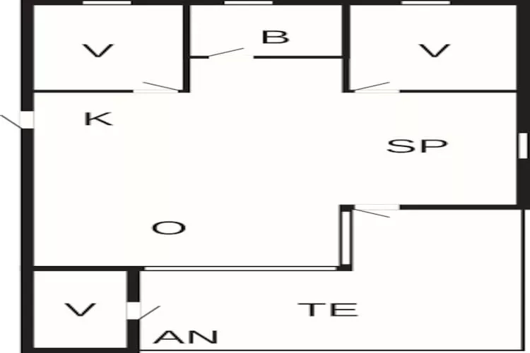 Rustieke toevluchtsoord in Klitmoller-By Traum-Plattegrond