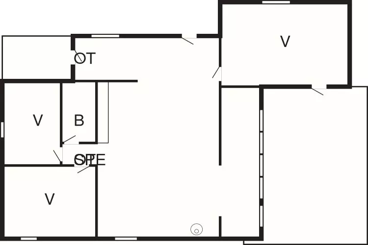6 persoons vakantie huis in Væggerløse-Plattegrond