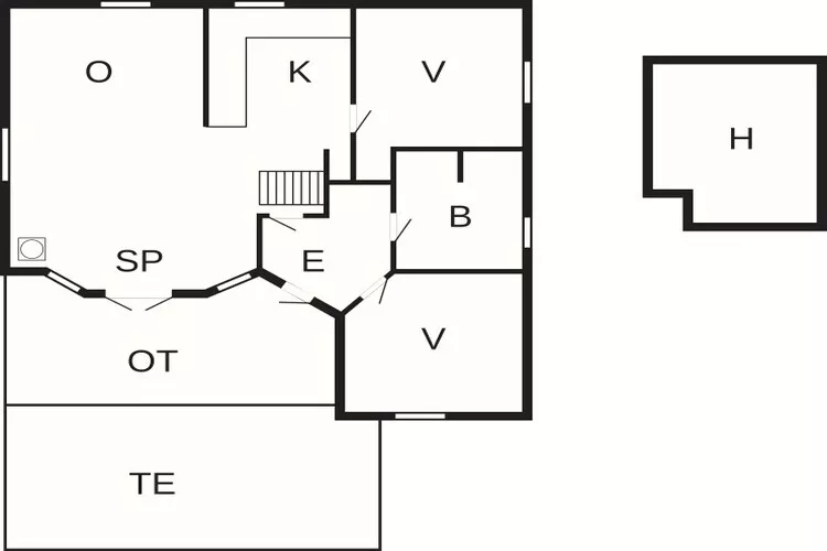4 persoons vakantie huis in Hemmet-Plattegrond