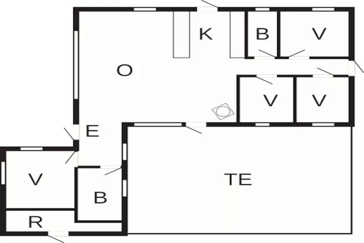 Gezellig huisje bij de zee-By Traum-Plattegrond