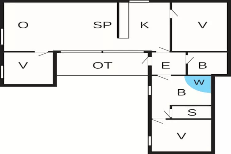 6 persoons vakantie huis in Dannemare-Plattegrond