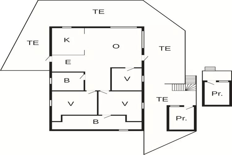 7 persoons vakantie huis in KLOKKARVIK-Plattegrond