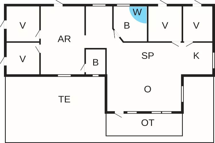 10 persoons vakantie huis in Thisted-Plattegrond