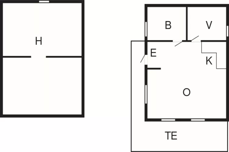 Kustcharme in Flaton Toevluchtsoord-By Traum-Plattegrond