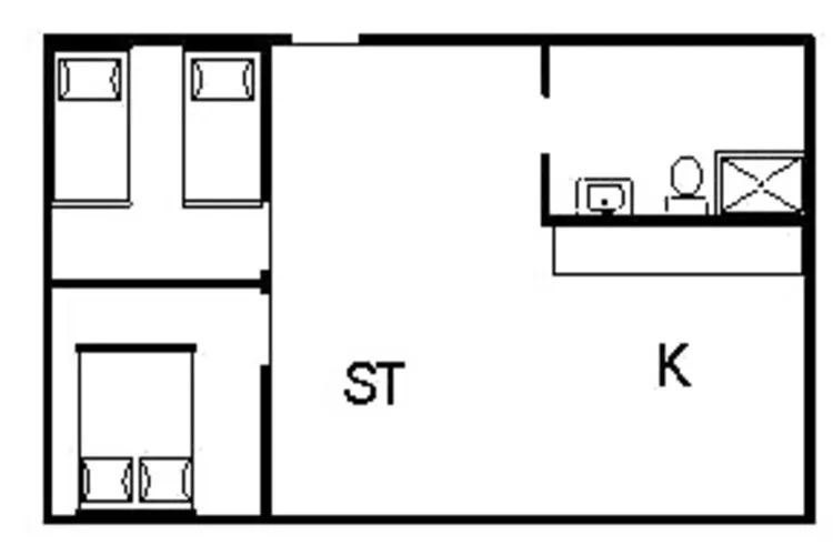 4 persoons vakantie huis in Nørre Nebel-Plattegrond