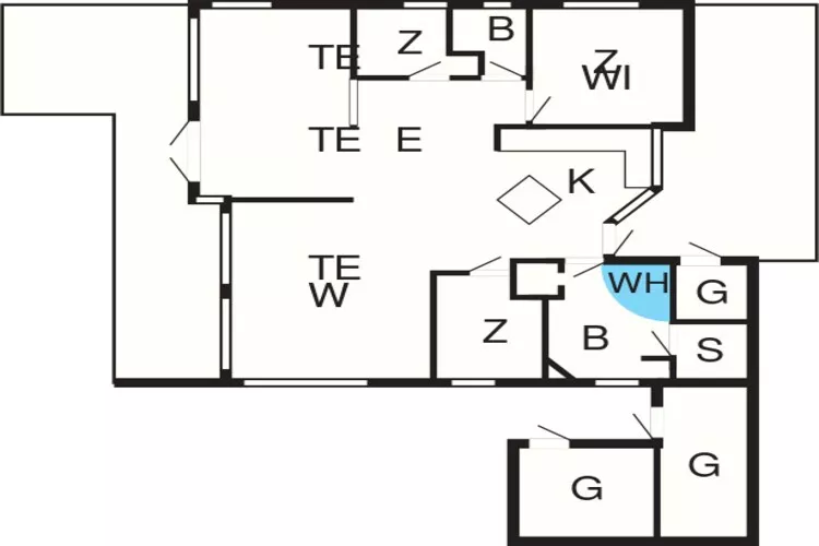 6 persoons vakantie huis in Sjølund-Plattegrond