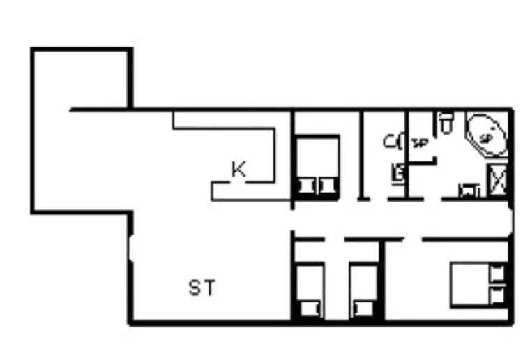 6 persoons vakantie huis in Nørre Nebel-Plattegrond