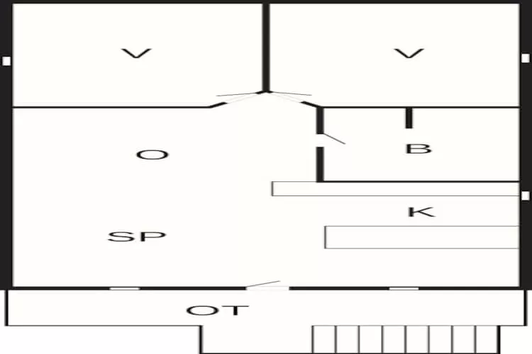 4 persoons vakantie huis in Børkop-Plattegrond