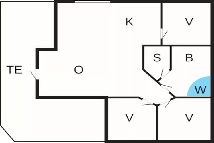 6 persoons vakantie huis in Rømø-Plattegrond