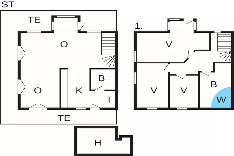 7 persoons woning in Juelsminde-Plattegrond