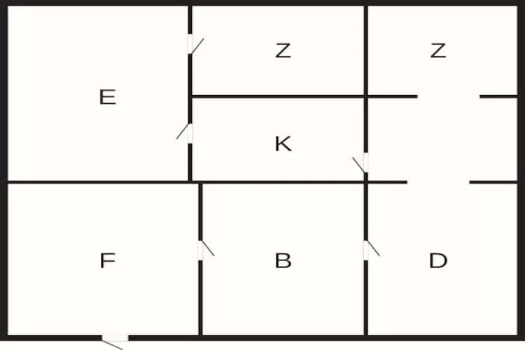 Gezellige kustschuilplaats in Hojer-By Traum-Plattegrond