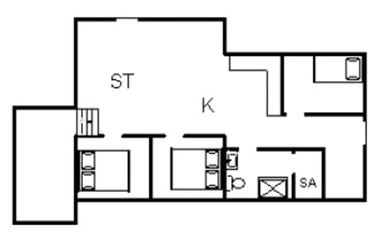 Kustsereniteit in Bjerregard-By Traum-Plattegrond
