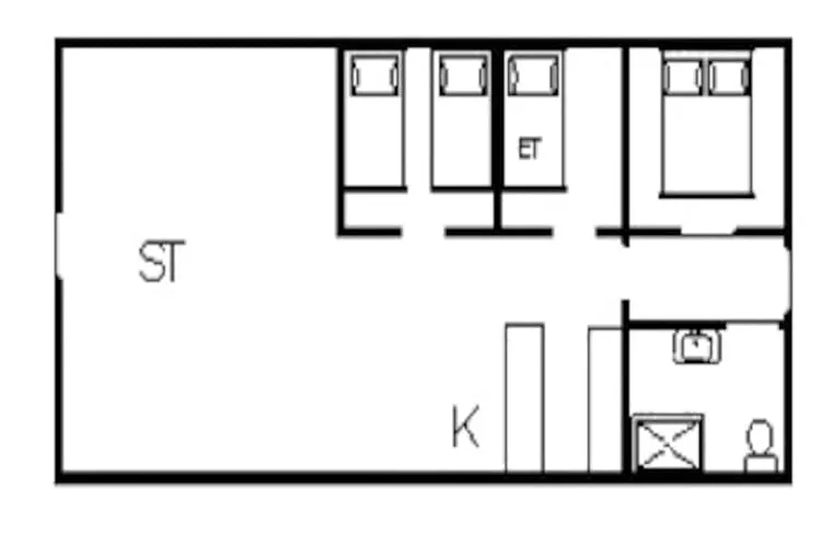 4 persoons vakantie huis in Ringkøbing-Plattegrond