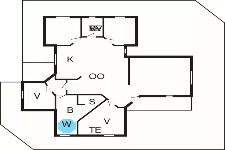 Luxe Strandverblijf in Blavand-By Traum-Plattegrond