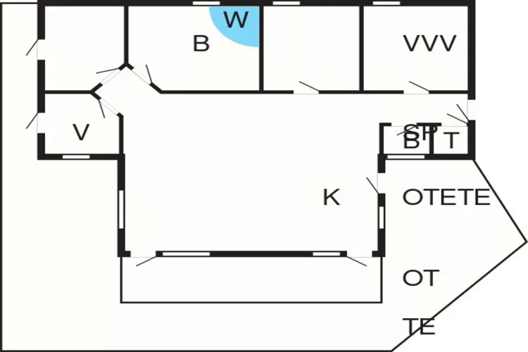 10 persoons vakantie huis in Slagelse-Plattegrond