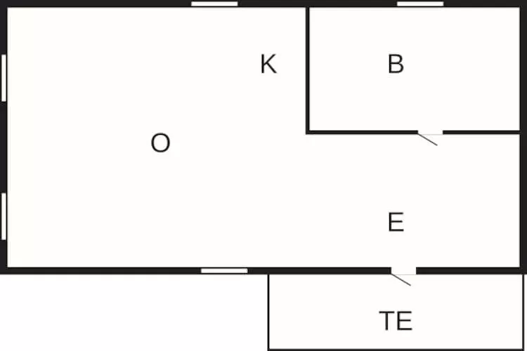 2 persoons vakantie huis in RIMFORSA-Plattegrond