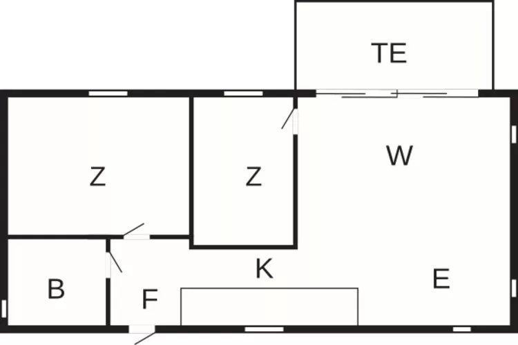 6 persoons vakantie huis in Væggerløse-Plattegrond