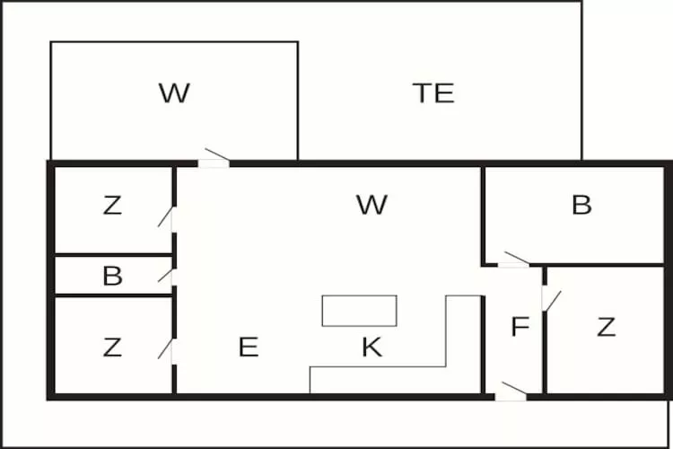 Rustige Oase in Arrild Ferieby-By Traum-Plattegrond