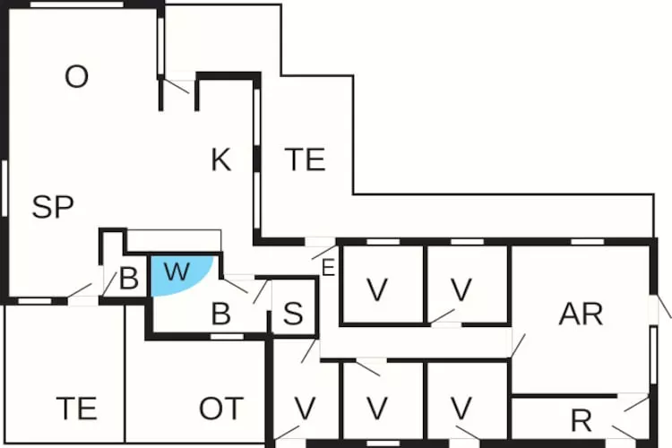 Luxe Duinen Toevluchtsoord-By Traum-Plattegrond
