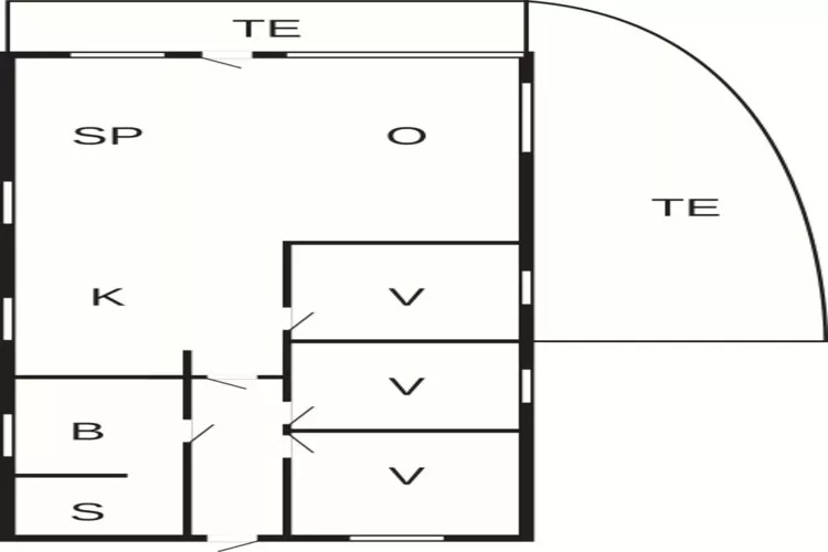 Zeezijde Cottage met Sauna-By Traum-Plattegrond