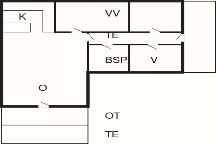 6 persoons vakantie huis in Rømø-Plattegrond