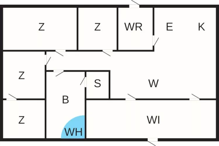 8 Personen vakantie huis in Odder-Plattegrond