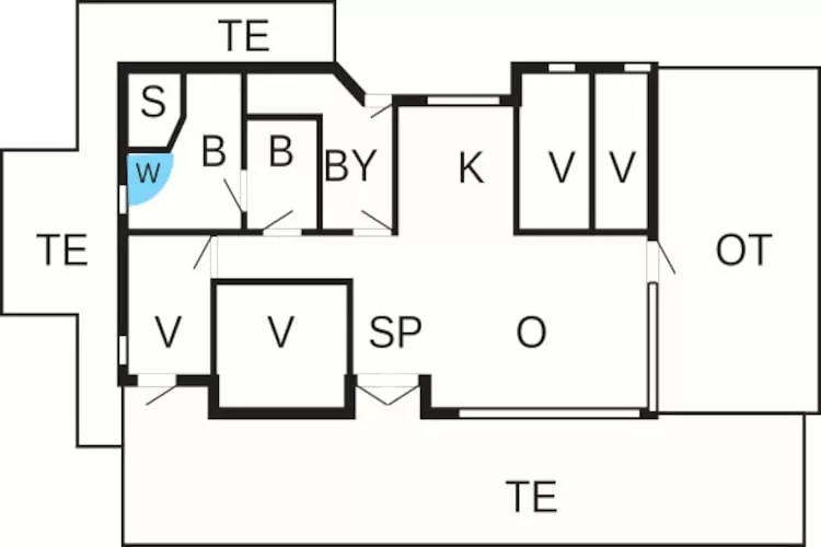 8 persoons vakantie huis in Sydals-Plattegrond
