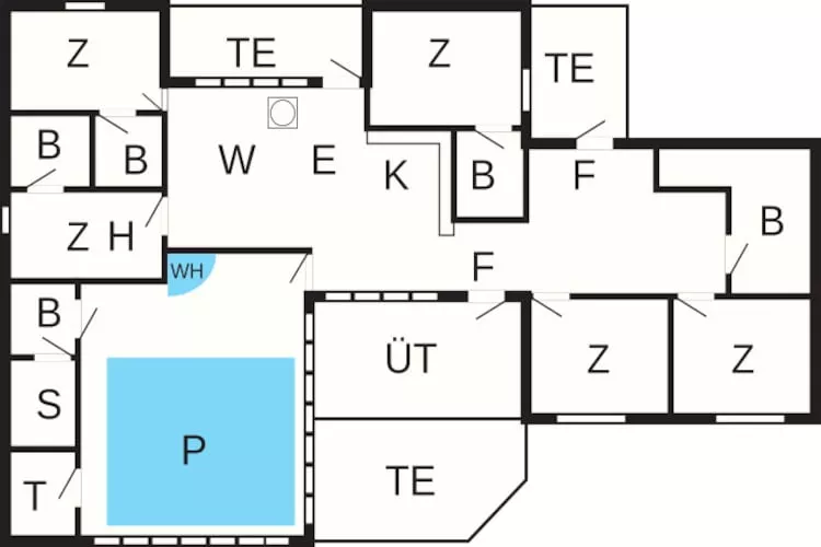 14 persoons vakantie huis in Sæby-Plattegrond