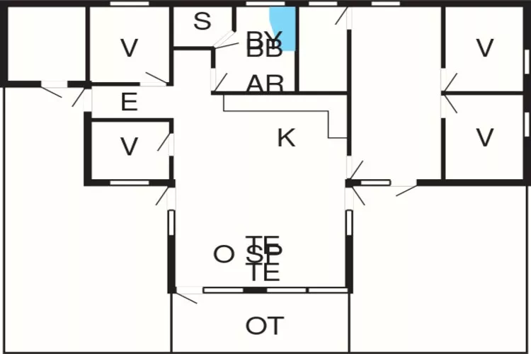 Luxe kusttoevluchtsoord in Tornby-By Traum-Plattegrond
