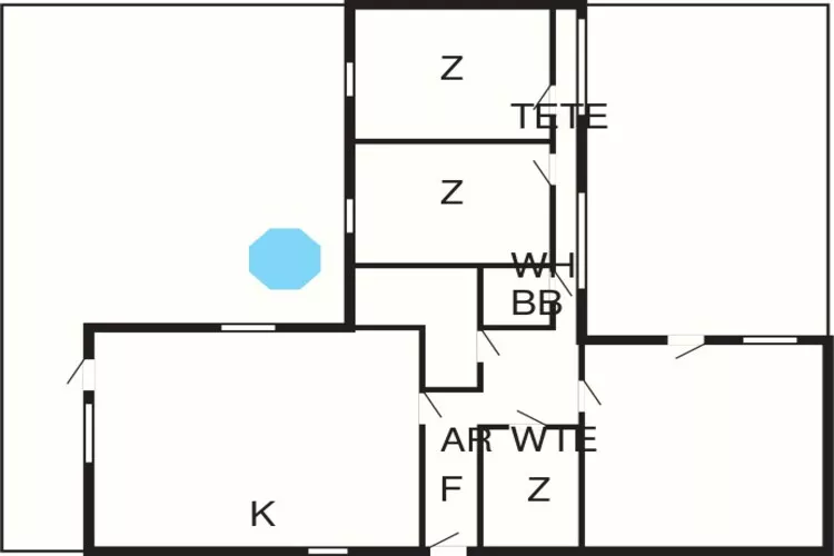 8 persoons vakantie huis in Væggerløse-Plattegrond
