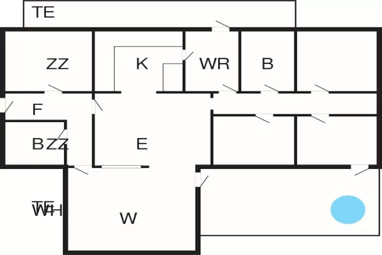 9 persoons vakantie huis in Rømø-Plattegrond